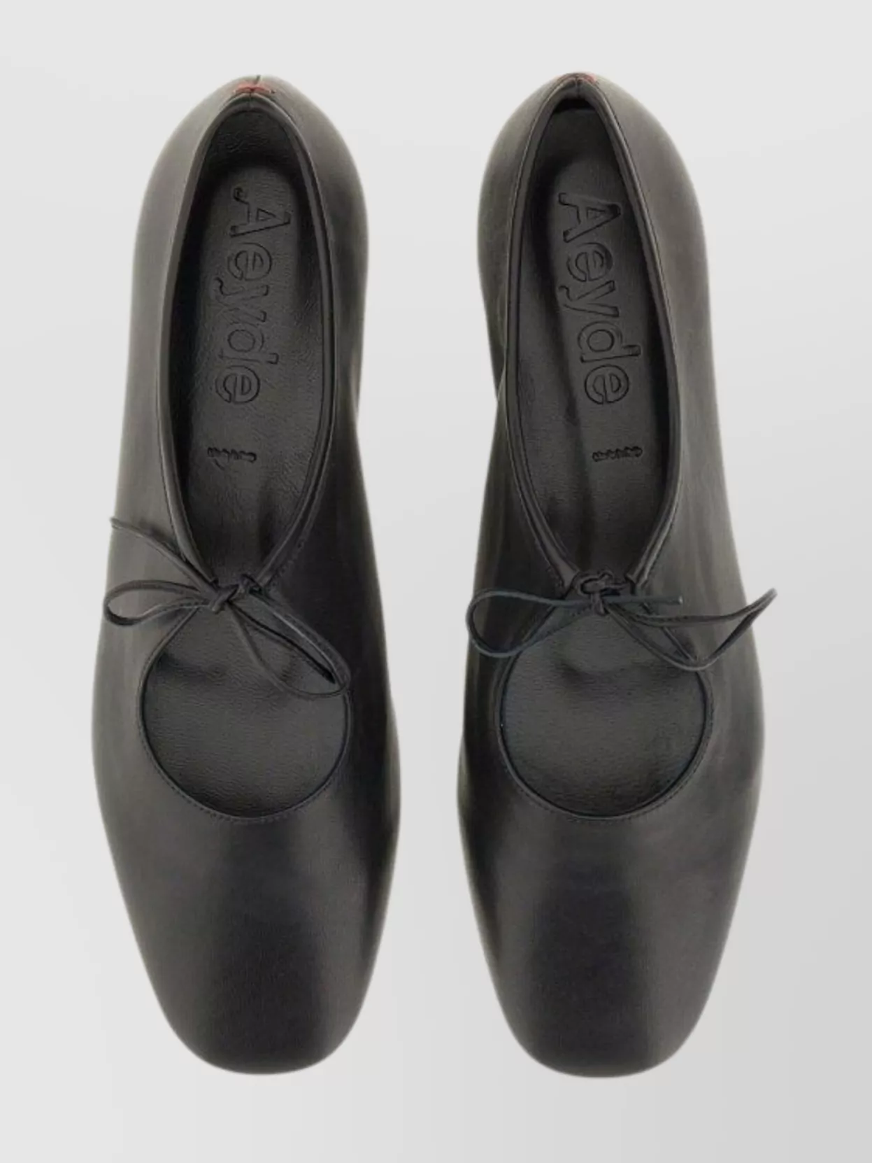Aeyde Bow Detail Round Toe Ballerina Shoes