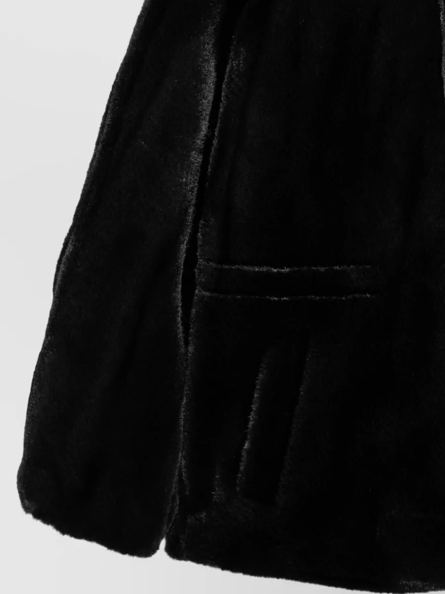 Emporio Armani Hooded Faux Fur Jacket