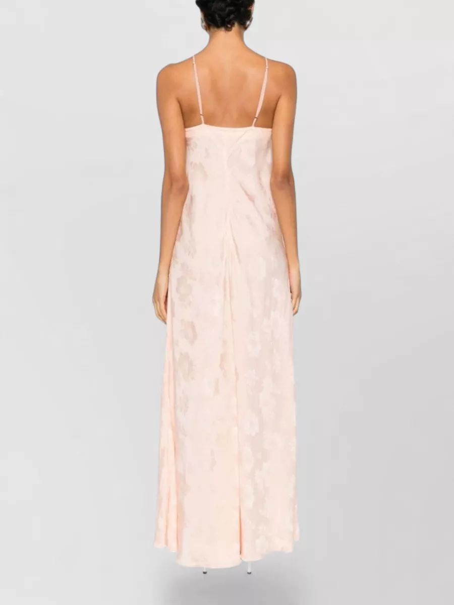 Forte Forte Long Dress Draped Detail Floral Pattern