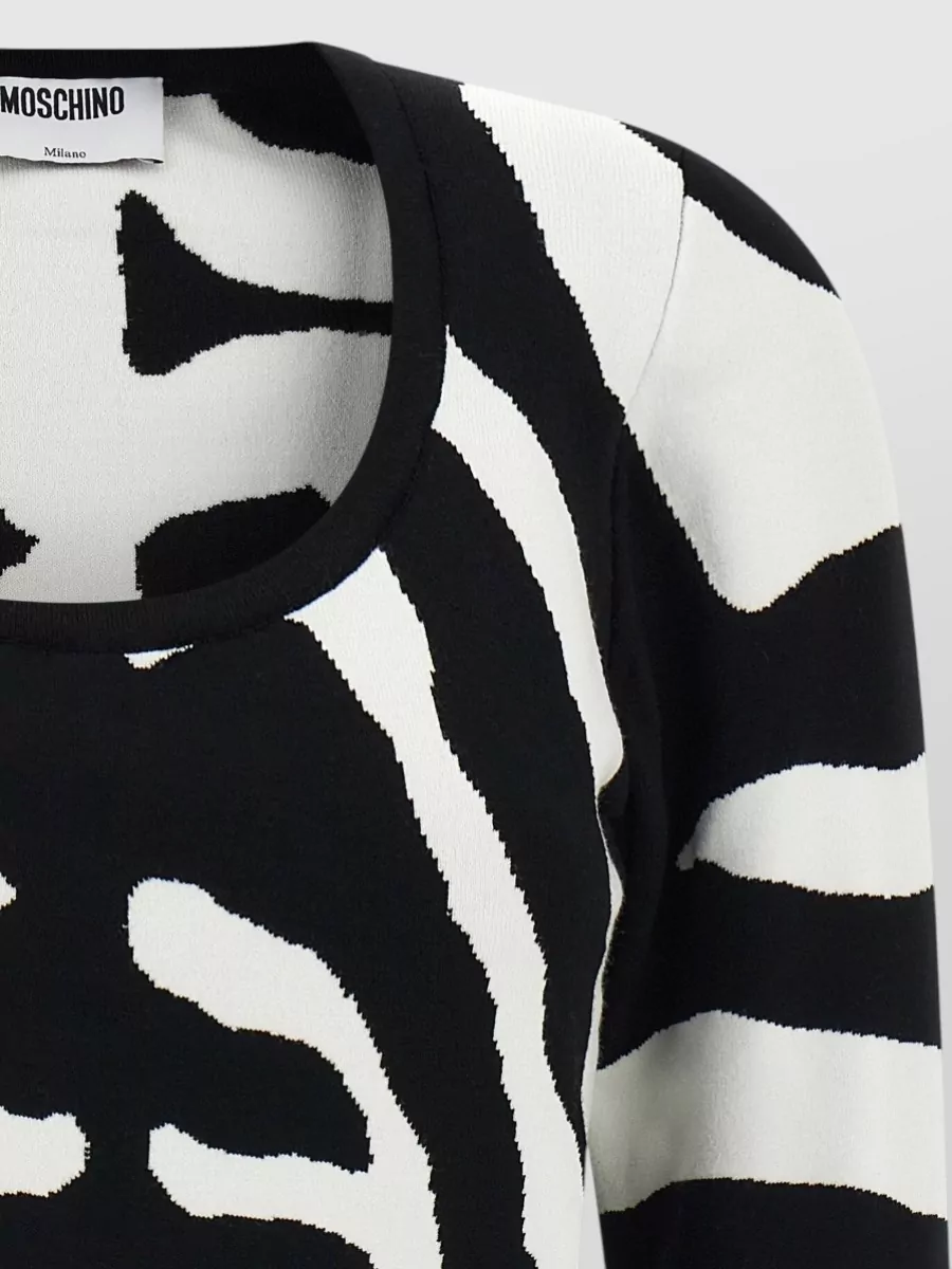 Moschino Zebra Intarsia Sweater