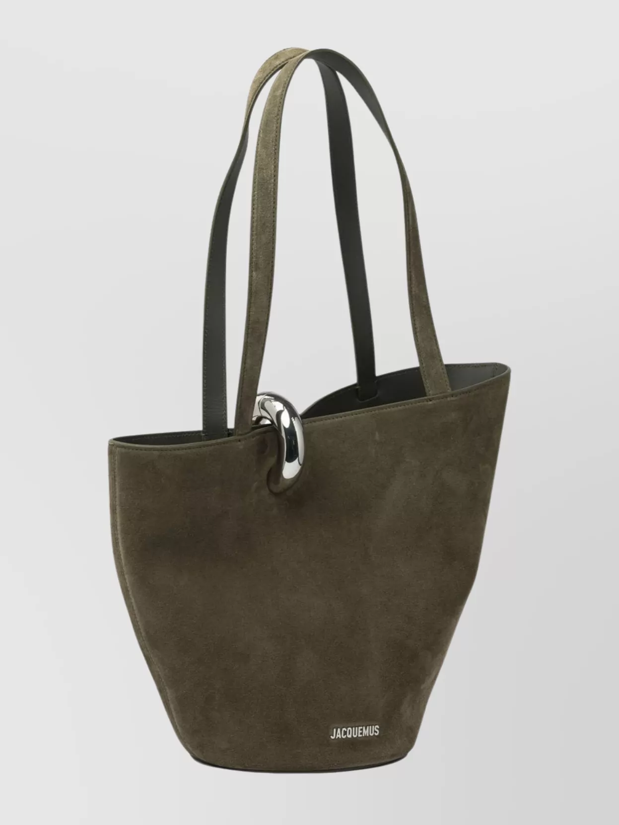 Jacquemus Dual Handle Suede Shoulder Bag