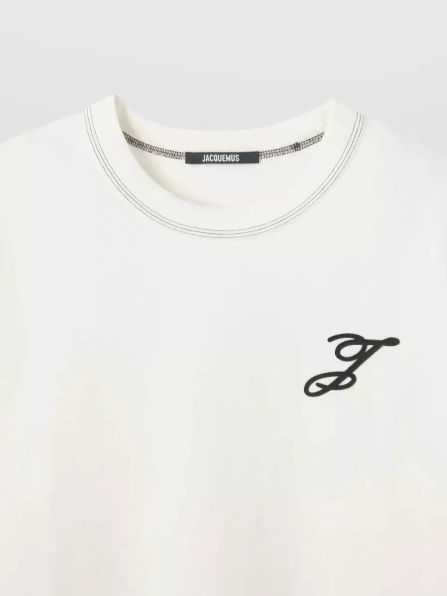 Jacquemus Embroidered Logo Cotton T-Shirt