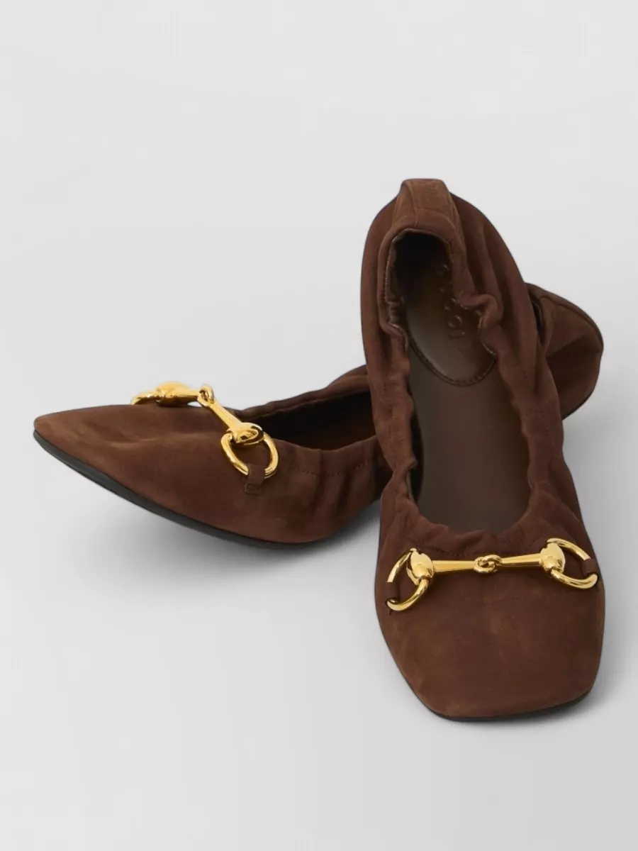 Gucci leather ballet flats