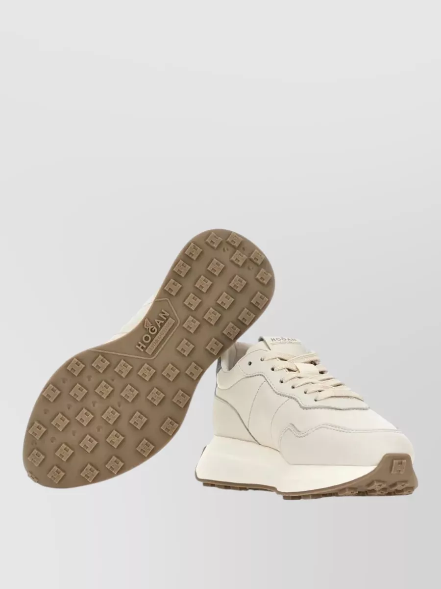 Hogan H641 Leather Sneakers Suede Detail Logo