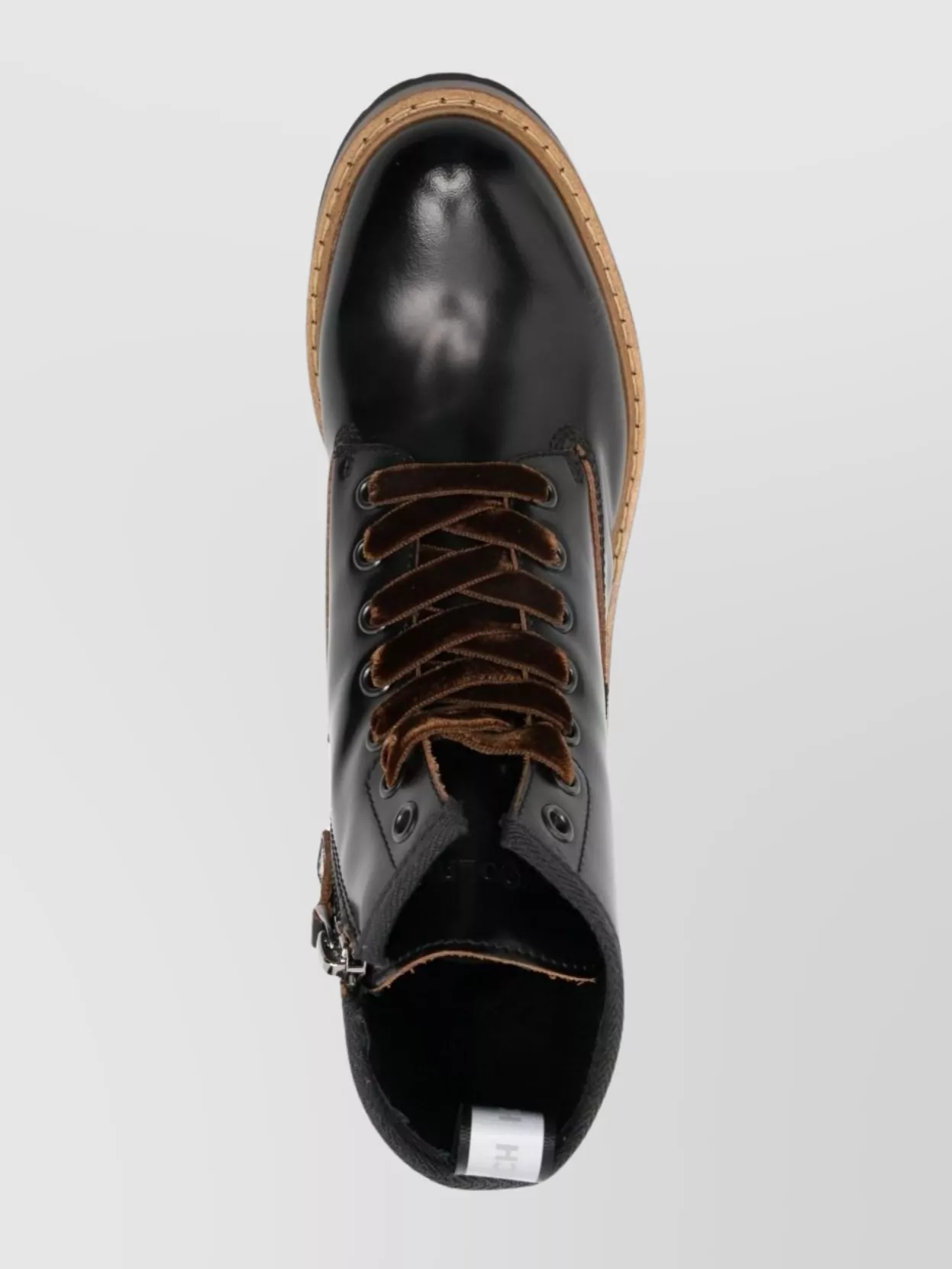 Woolrich Chunky Sole Leather Lace Up Ankle Boots