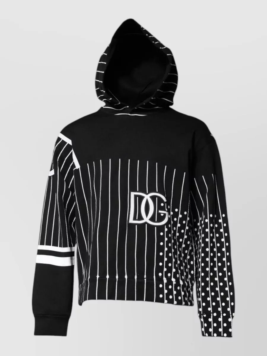 Dolce&Gabbana Striped hooded sweatshirt