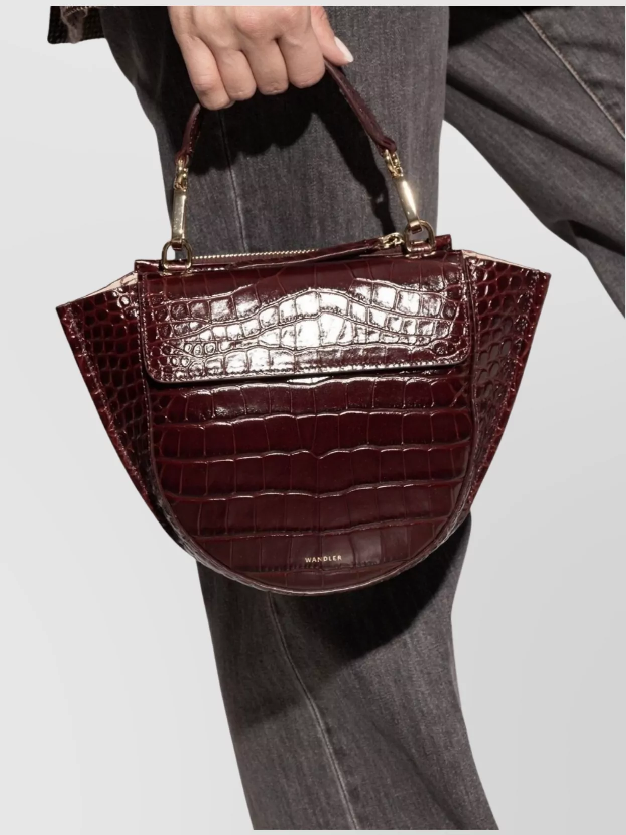 Wandler Small Hortensia Bag Croco Effect
