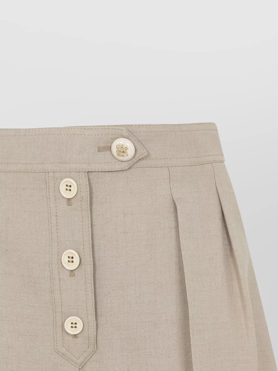 Valentino Pleated Tailored Shorts