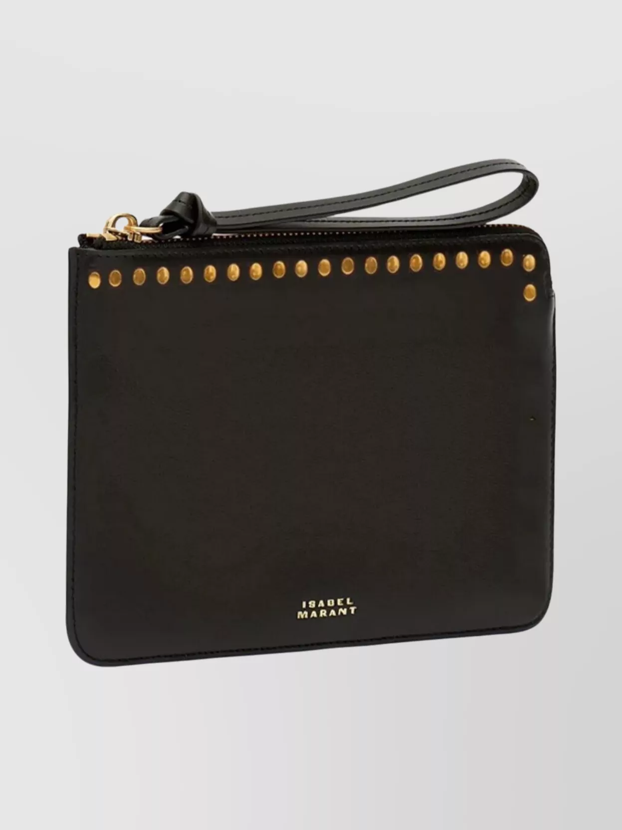 Isabel Marant Studded Wrist Strap Flat Clutch Bag