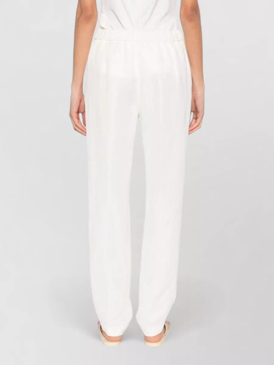 Fabiana Filippi Linen Blend Straight-Leg Trousers