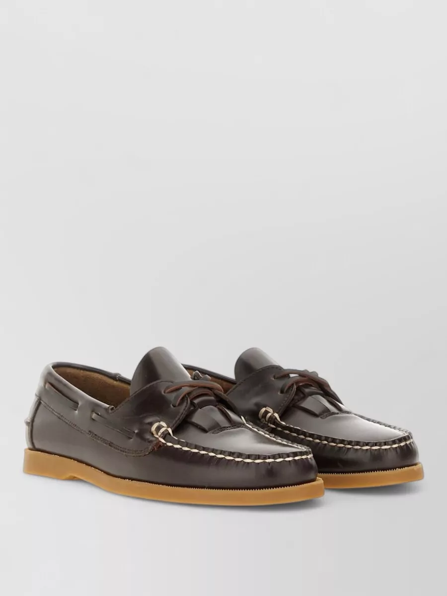 Hereu Leather Boat Moccasins