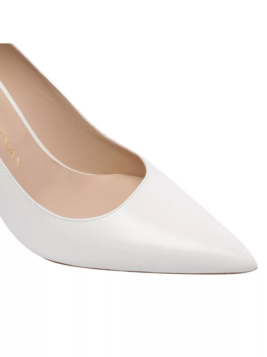 Stuart Weitzman Pointed Toe Leather Stiletto Heel Pumps