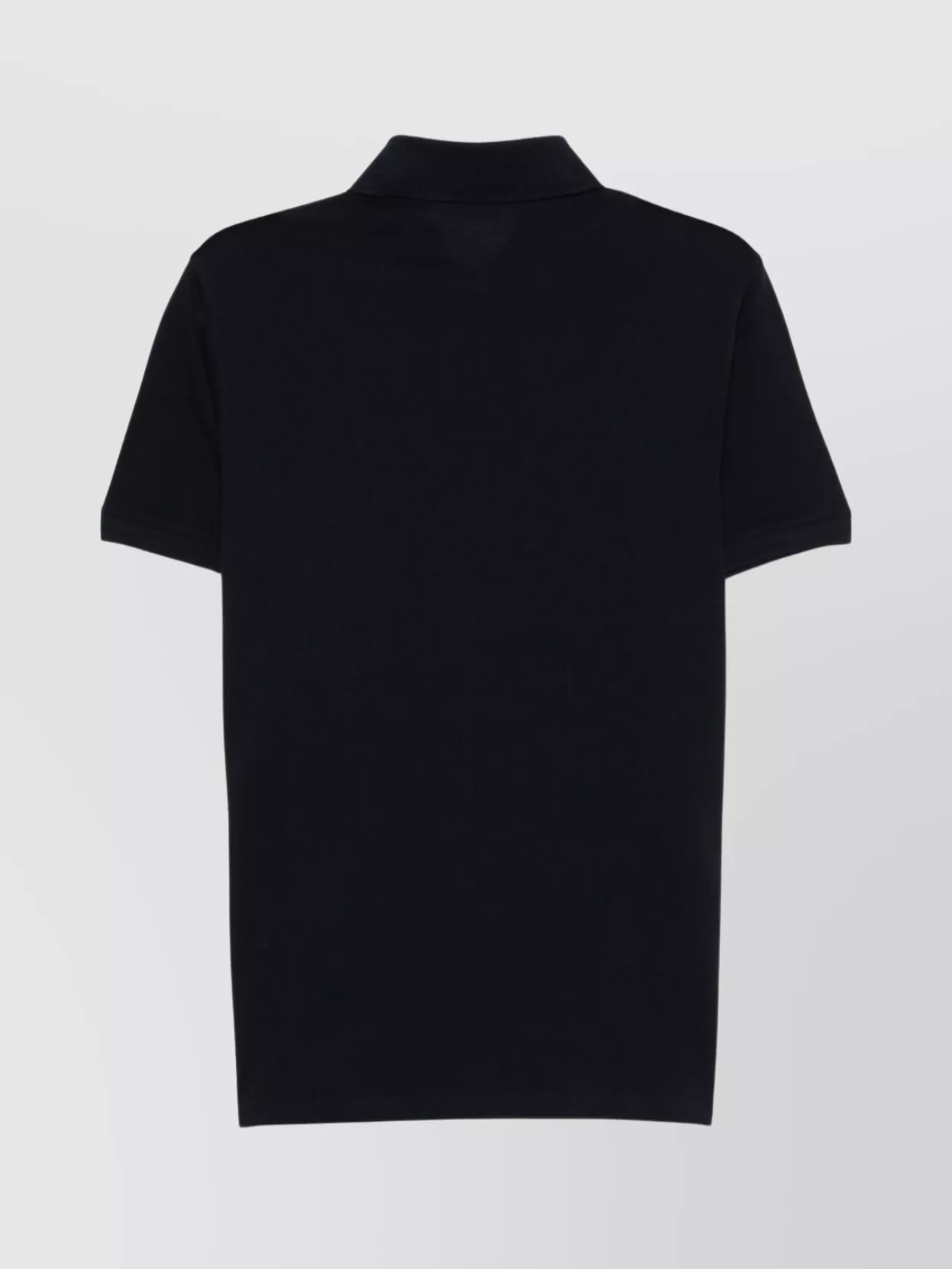Emporio Armani Leather Collar Quilted Polo Shirt
