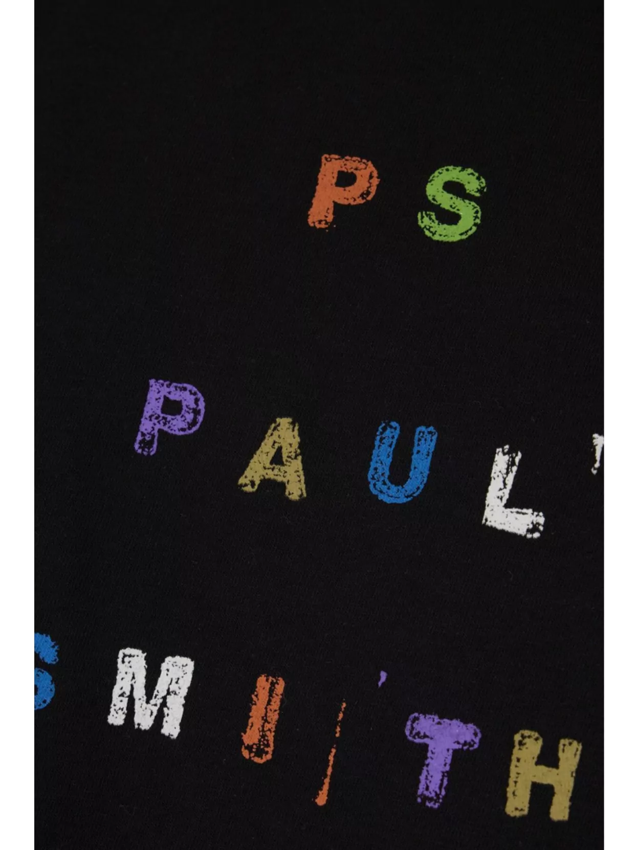 Paul Smith Crew Neck Graphic Print Short Sleeves T-shirt In Black