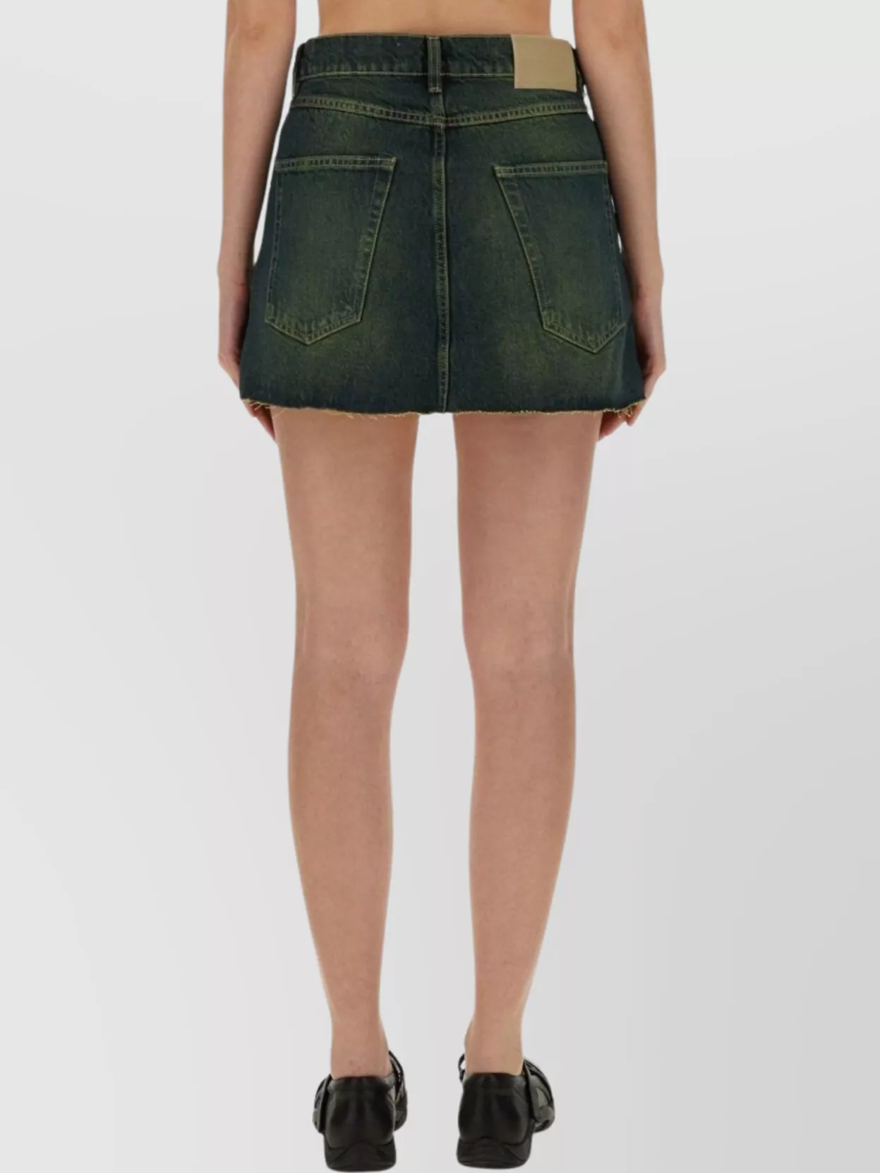Our Legacy Malibu Skirt With Pockets And Frayed Hem
