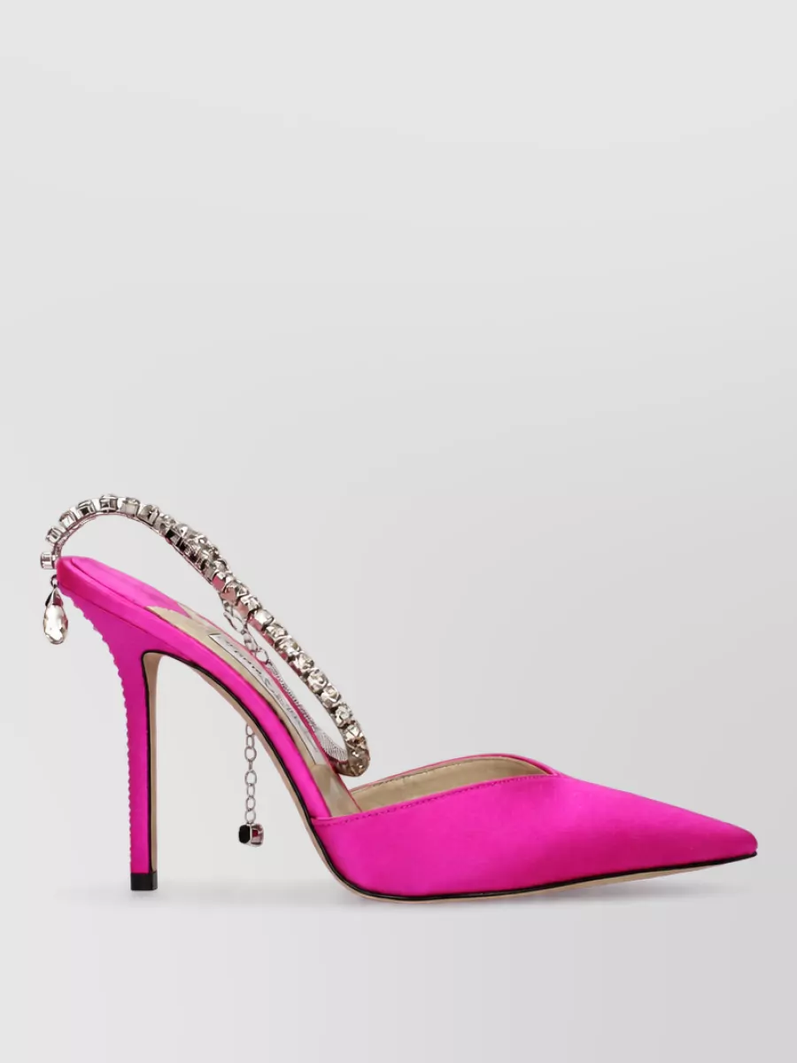Jimmy Choo Satin Stiletto Heel Sandals
