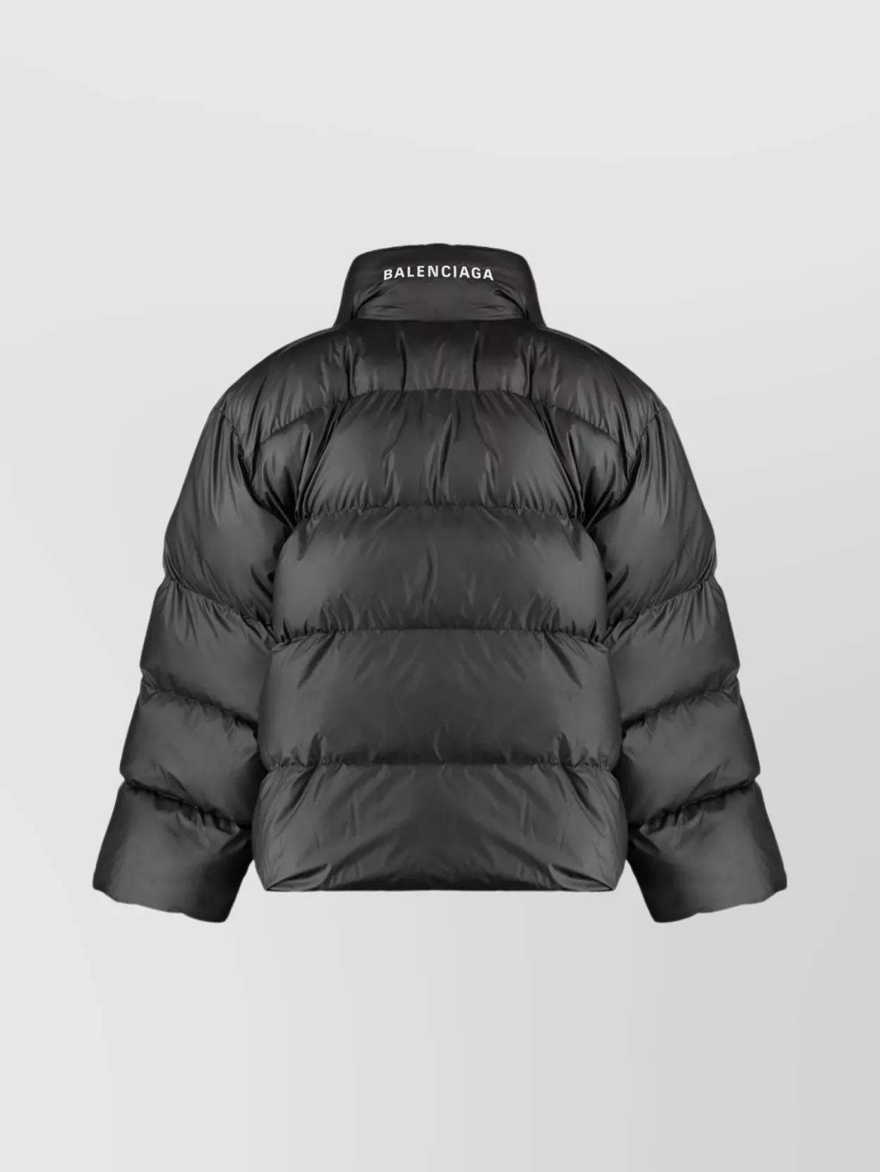 BALENCIAGA OVERSIZED PUFFER JACKET WITH STAND UP COLLAR