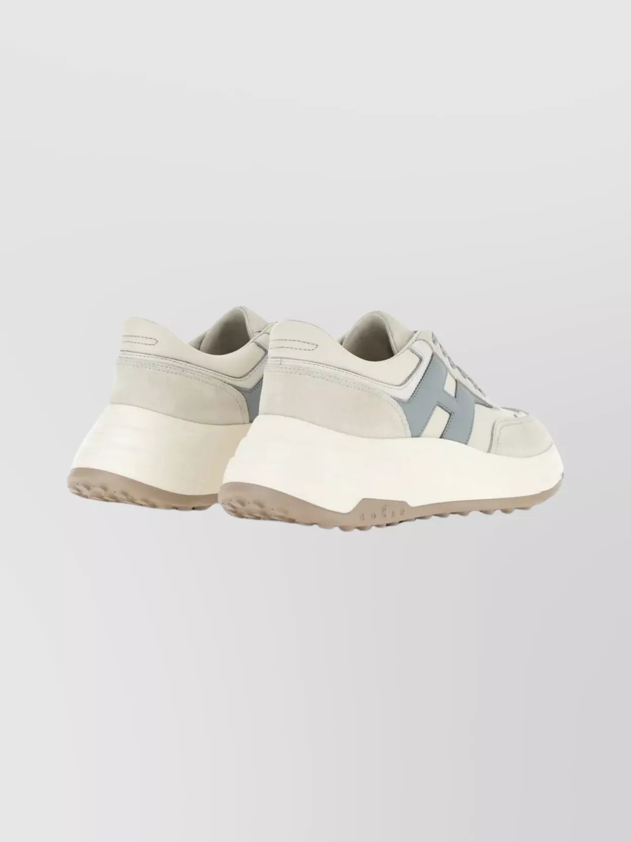 Hogan Contemporary Sneakers With Round Toe Design