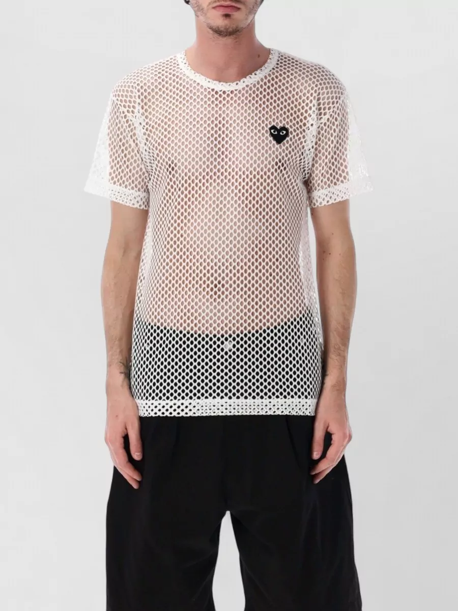 Comme des Garçons Play mesh short-sleeve t-shirt