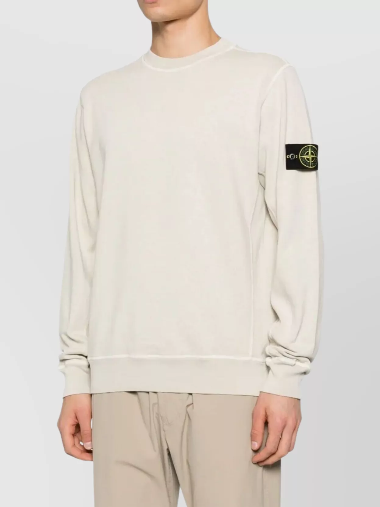 Stone Island Crewneck Sweatshirt In Black