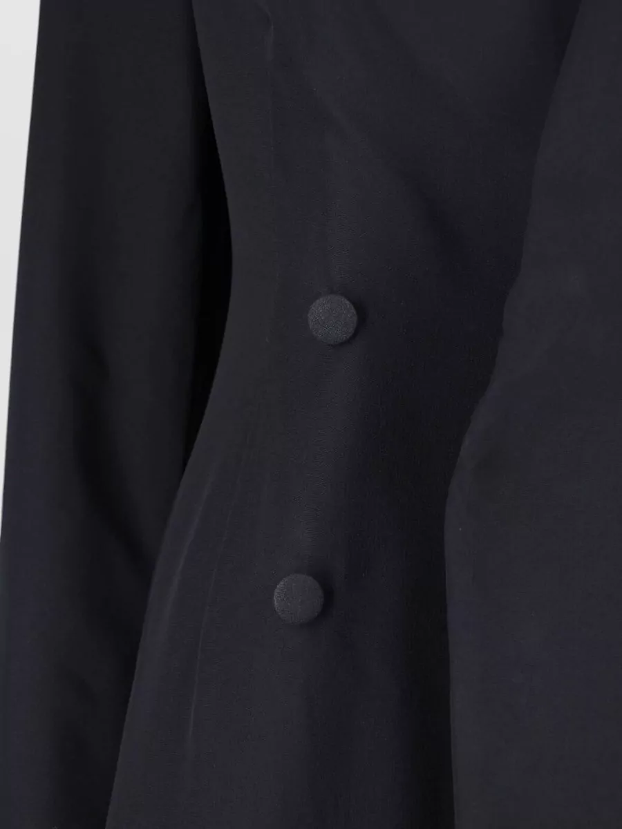 Maison Margiela Silk Single Breasted Knee-Length Blazer Dress