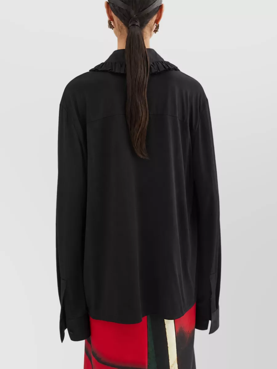 Jil Sander Ruffled Collar Shirt
