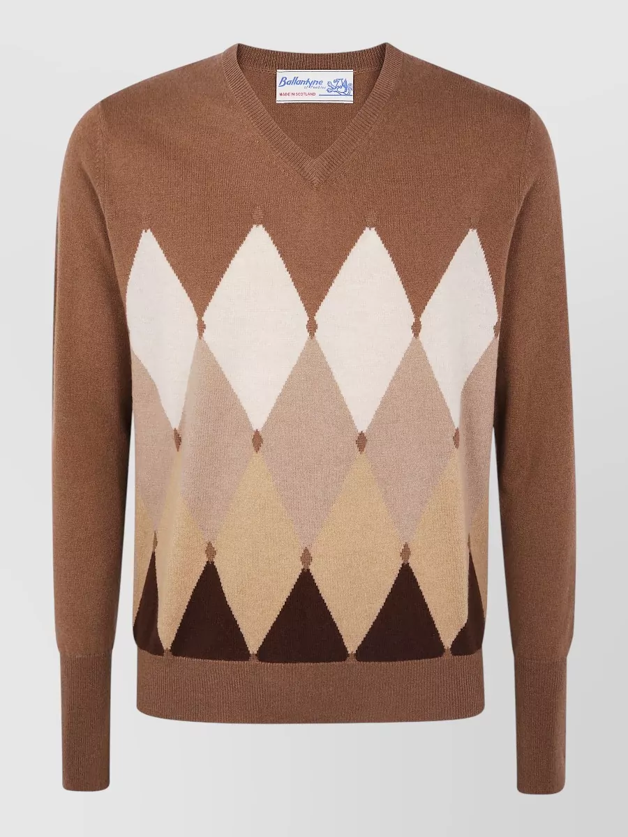 Ballantyne cashmere v-neck jumper