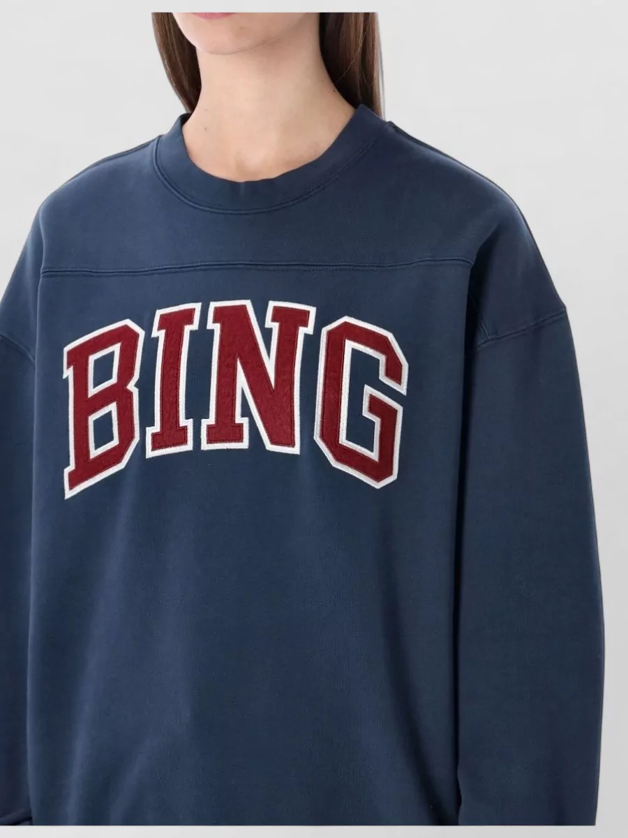 Anine Bing Trenton Fleece Crew Neck Sweatshirt