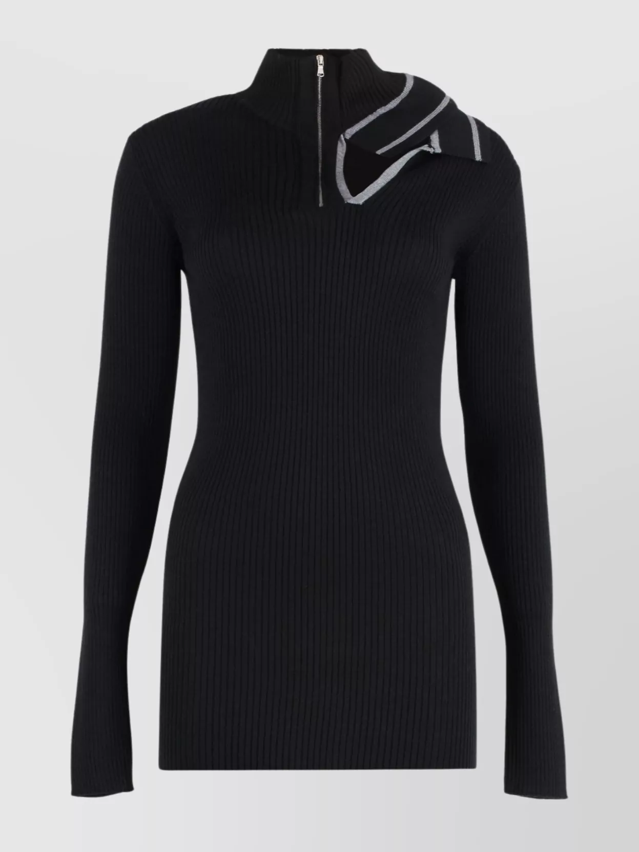 Y/project Y Project Black Wool Mini Dress In Black