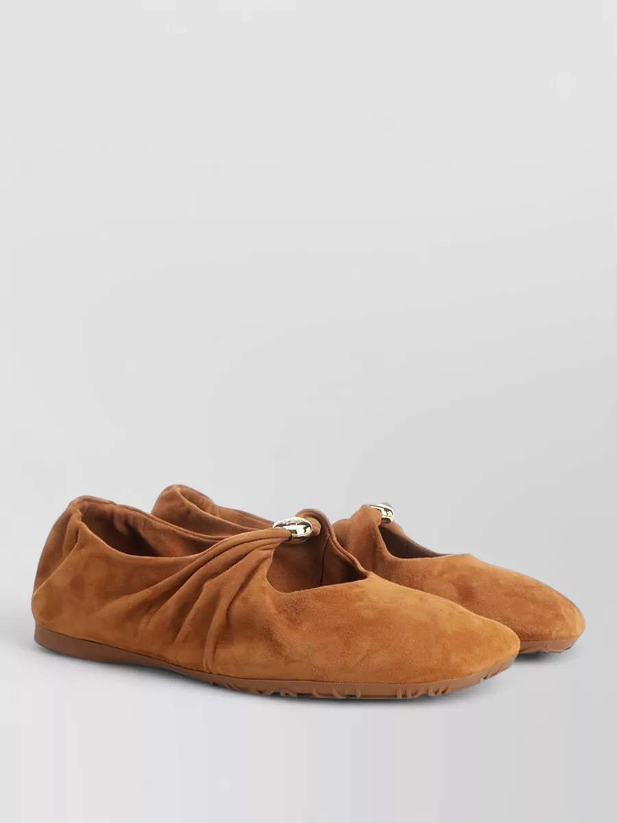 Loewe leather ballerina flats