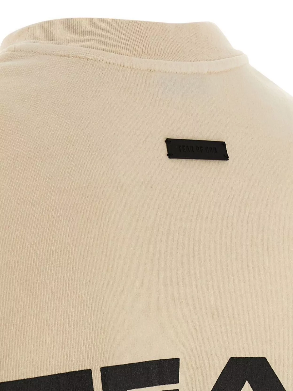 Fear Of God Graphic Print Crew Neck Short Sleeve T-shirt In Neutral
