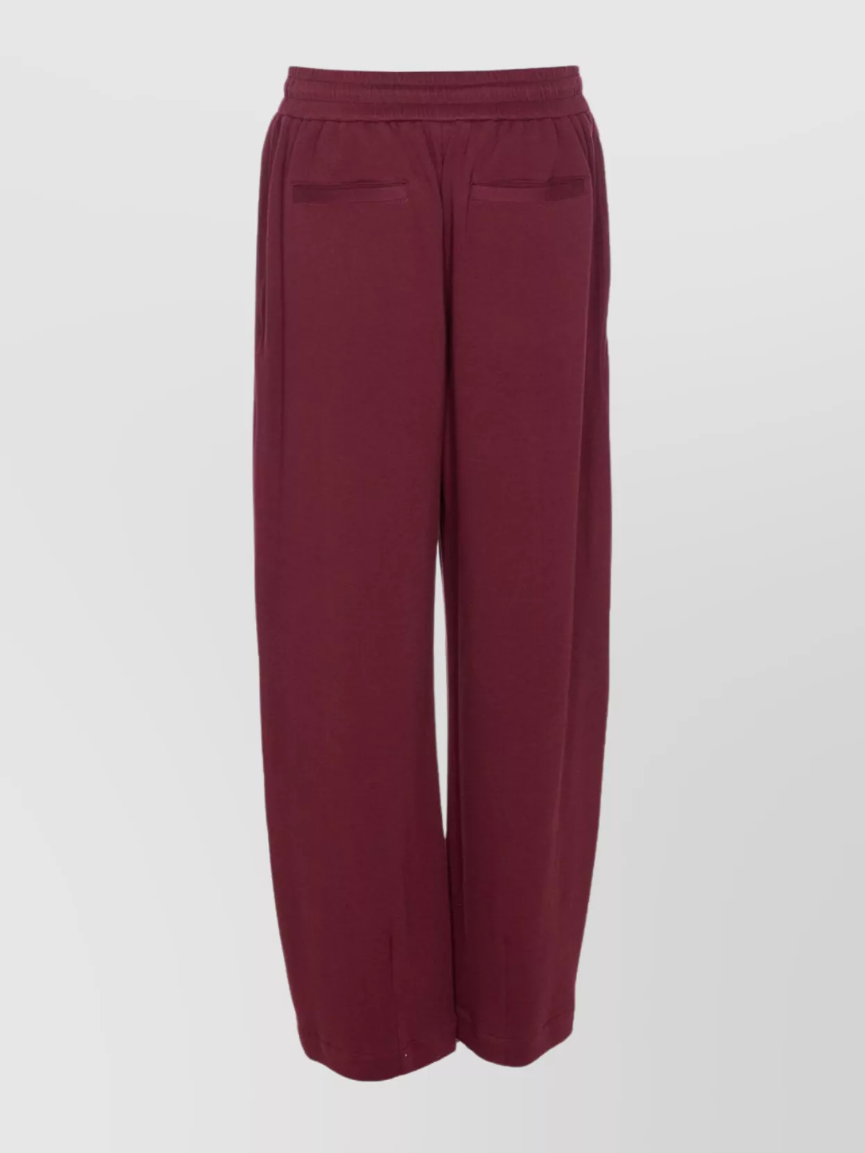 Brunello Cucinelli Track Pants With Elasticized Waist And Pockets In Burgundy