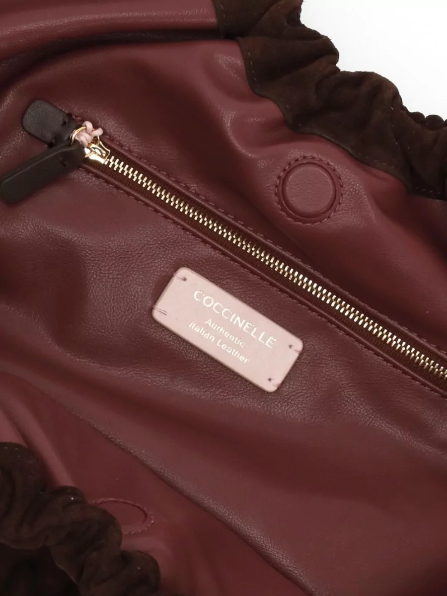 Coccinelle Suede Leather Shoulder Bag