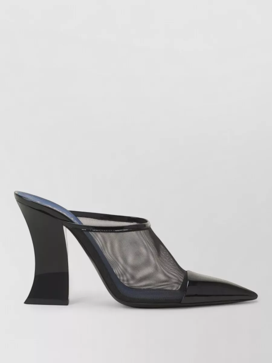 Lanvin pointed-toe mesh panel mules