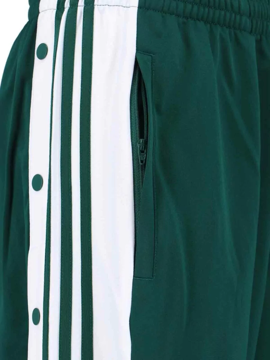 Adidas Straight Trousers Side Stripes Zippered Pocket