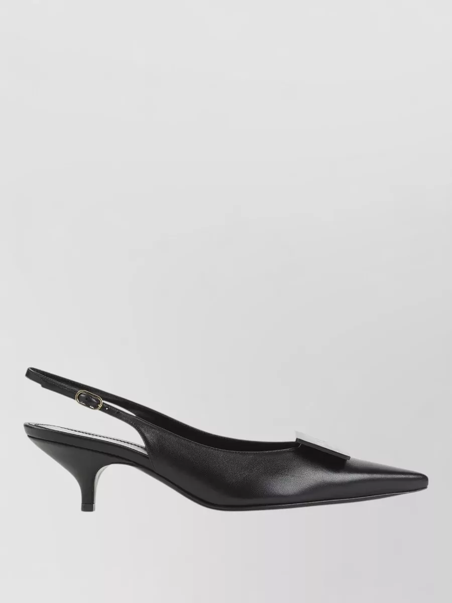Celine leather slingback sandals