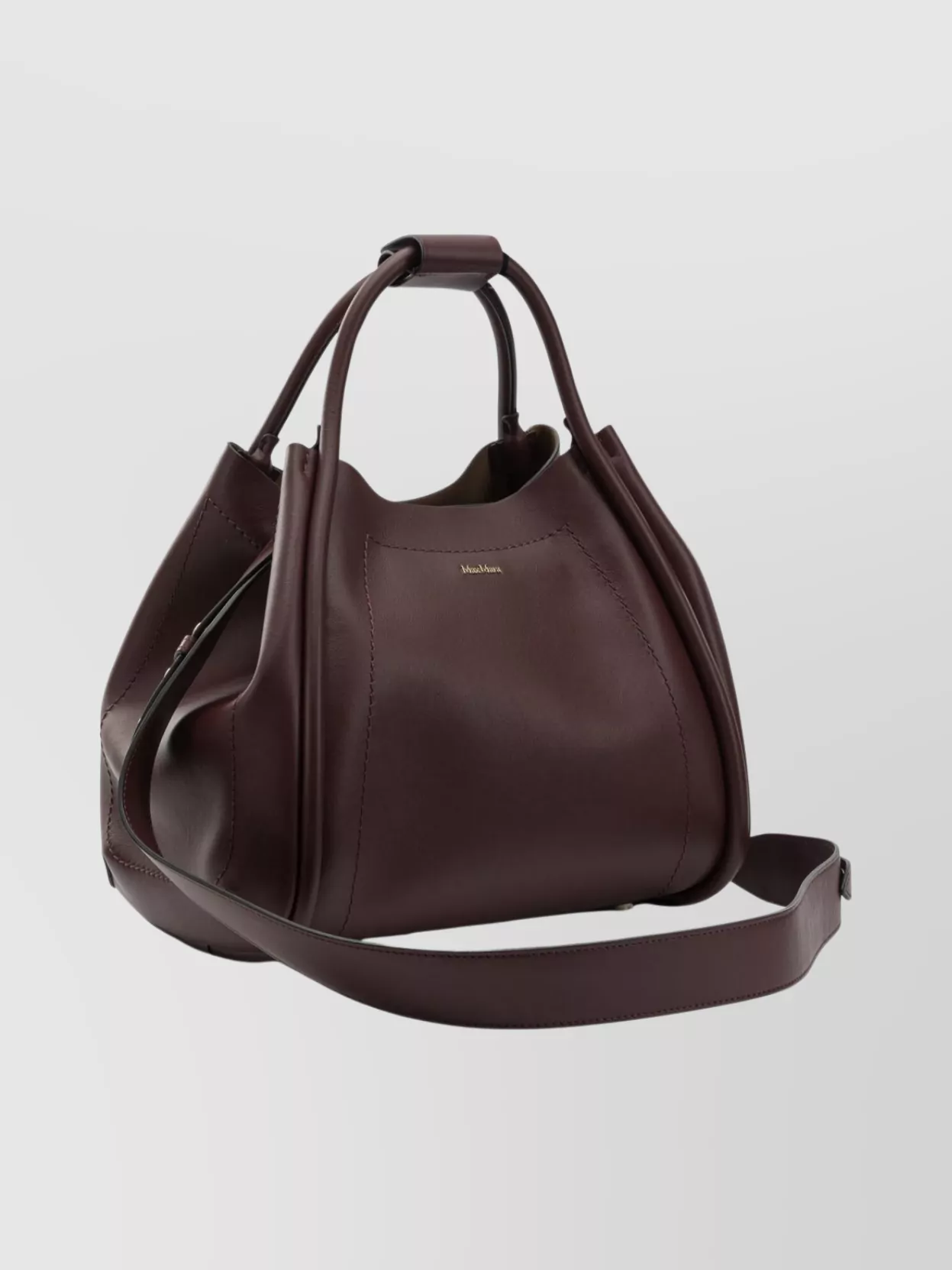 Max Mara Shoulder Bag With Top Handles And Strap