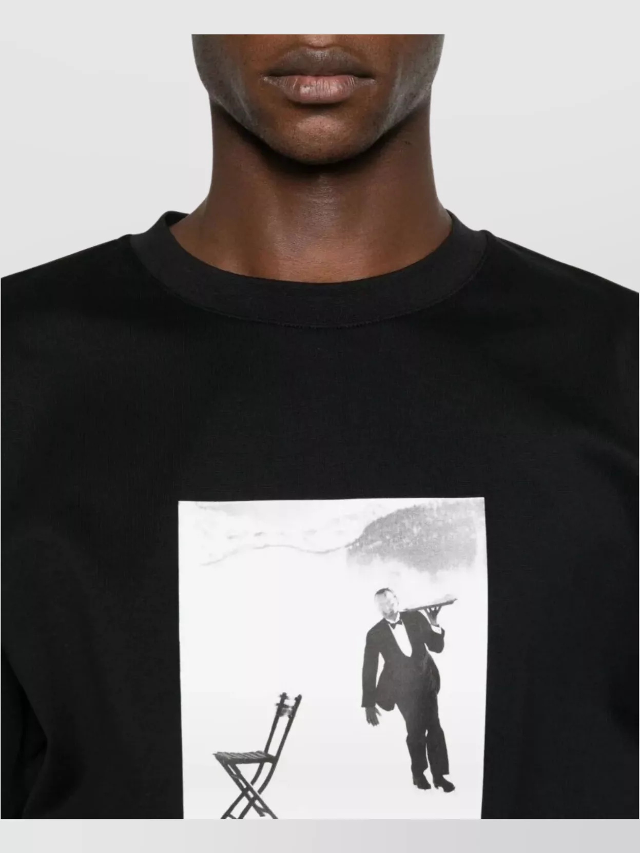 Drôle De Monsieur Graphic Print Crew Neck Short Sleeve T-Shirt