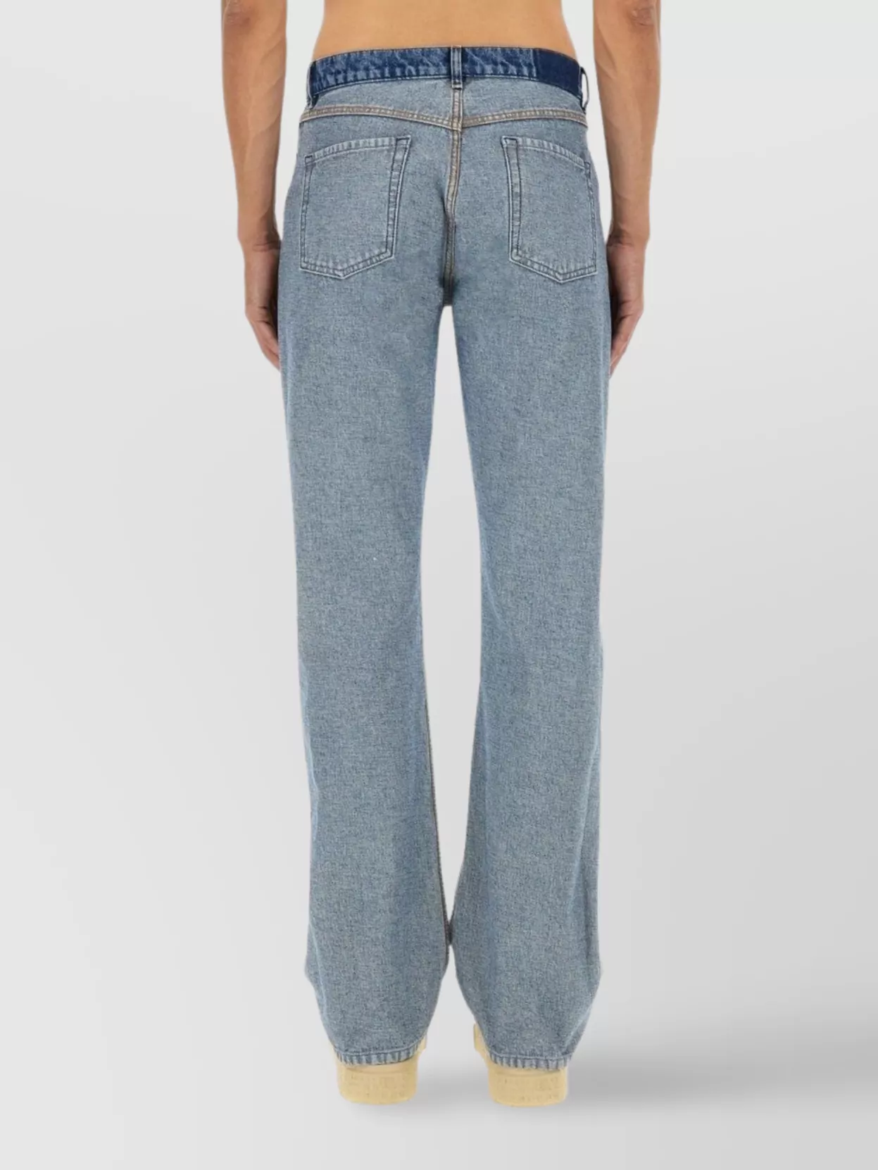 Mm6 Maison Margiela Trousers Straight Leg Contrast Waistband