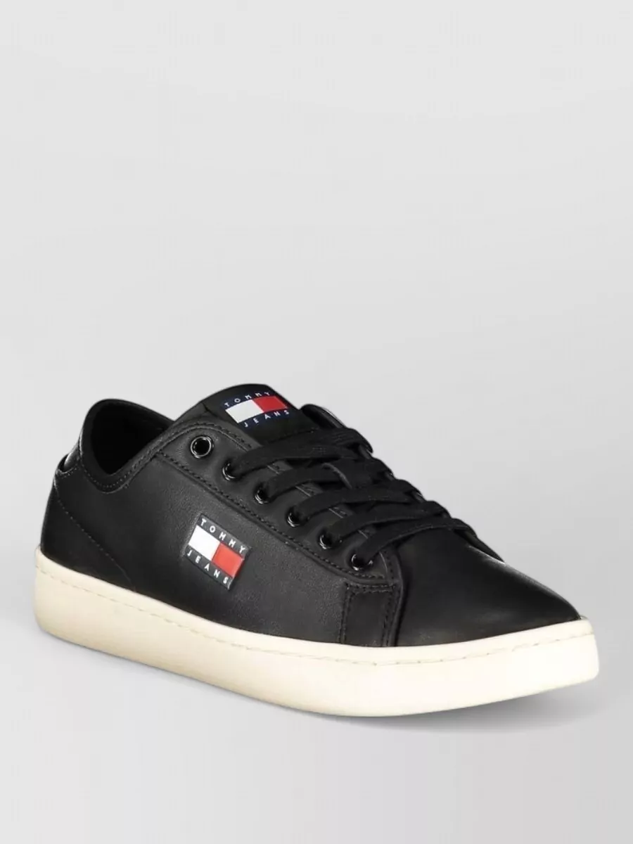 Tommy Hilfiger Leather Lace-Up Sneakers