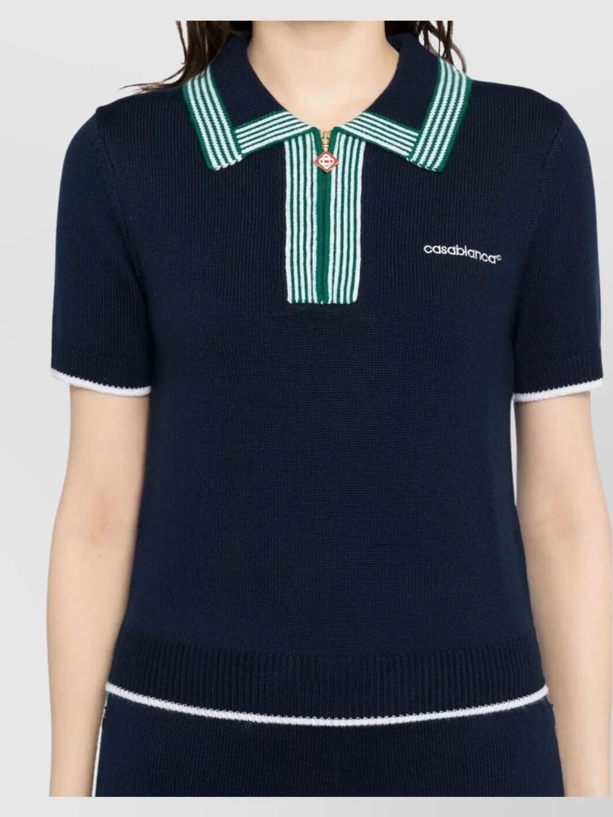 Casablanca Tennis Polo Short Sleeves