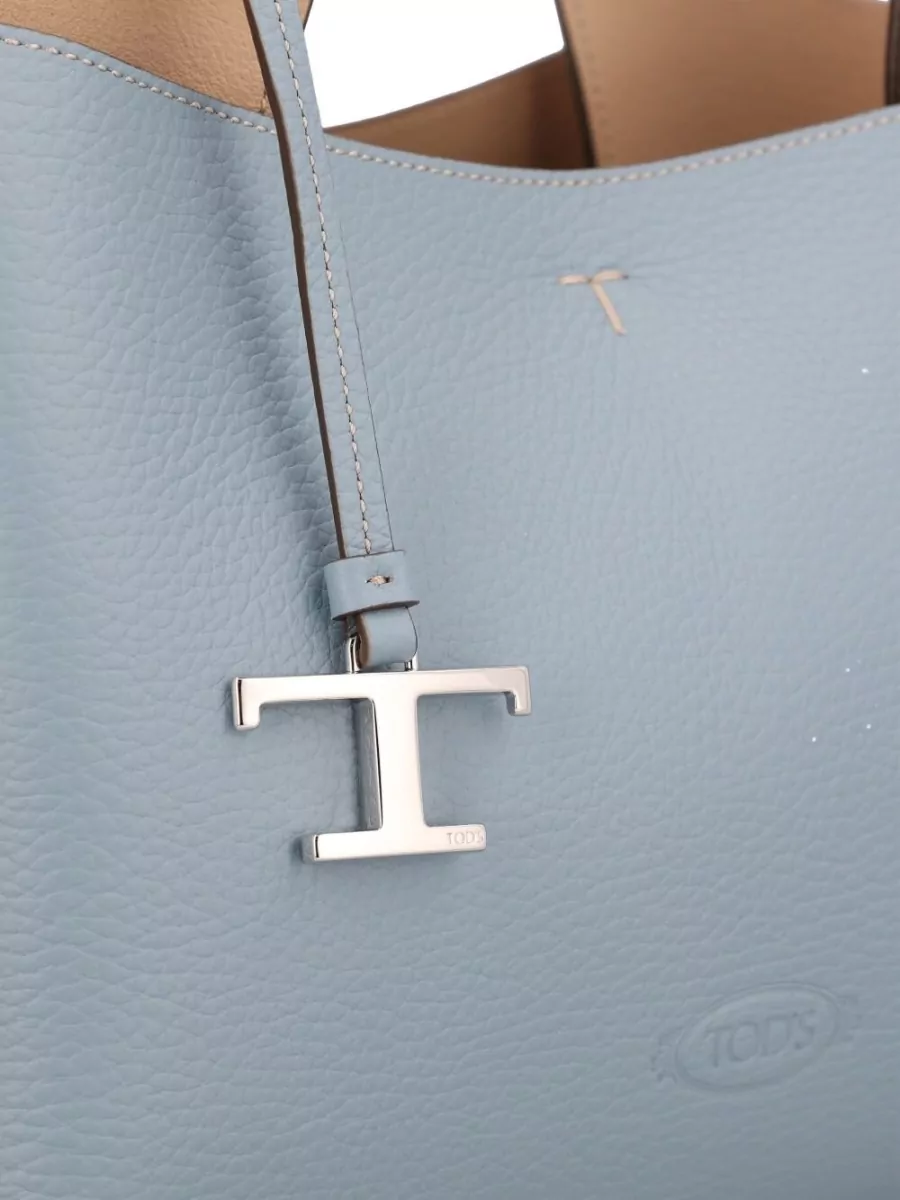 Tod's Small Leather Tote Bag Top Handle Strap