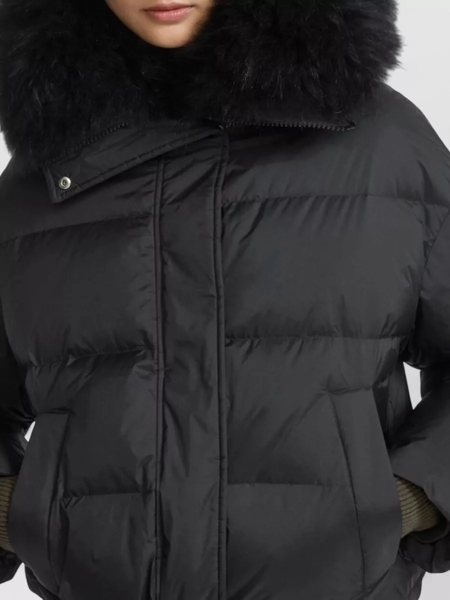 Yves Salomon Down Short Puffer Jacket