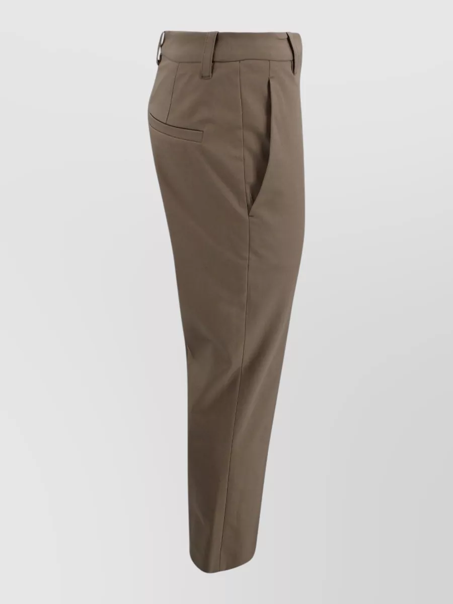 Brunello Cucinelli Mid-Rise Cropped Tailored Trousers