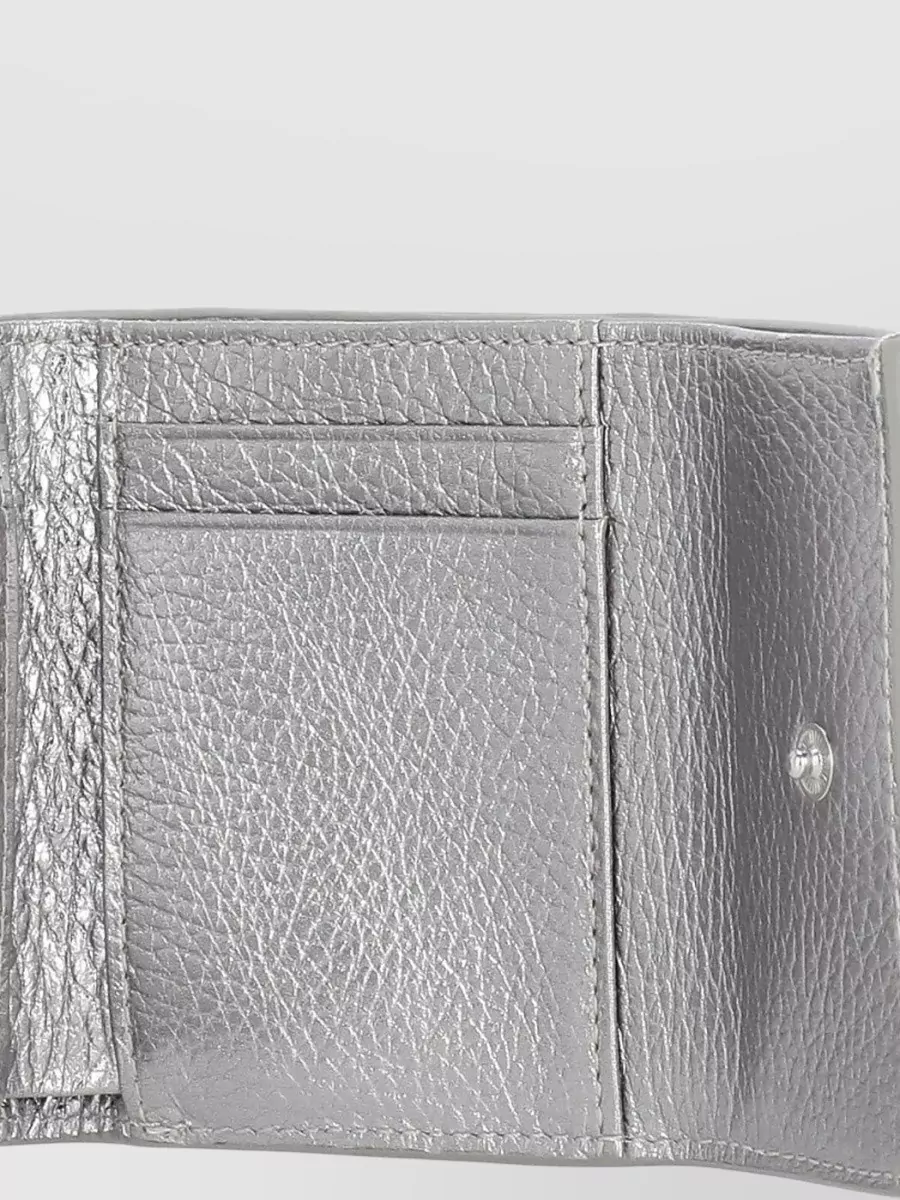 Coccinelle Compact Leather Wallet Rear Zip Pocket