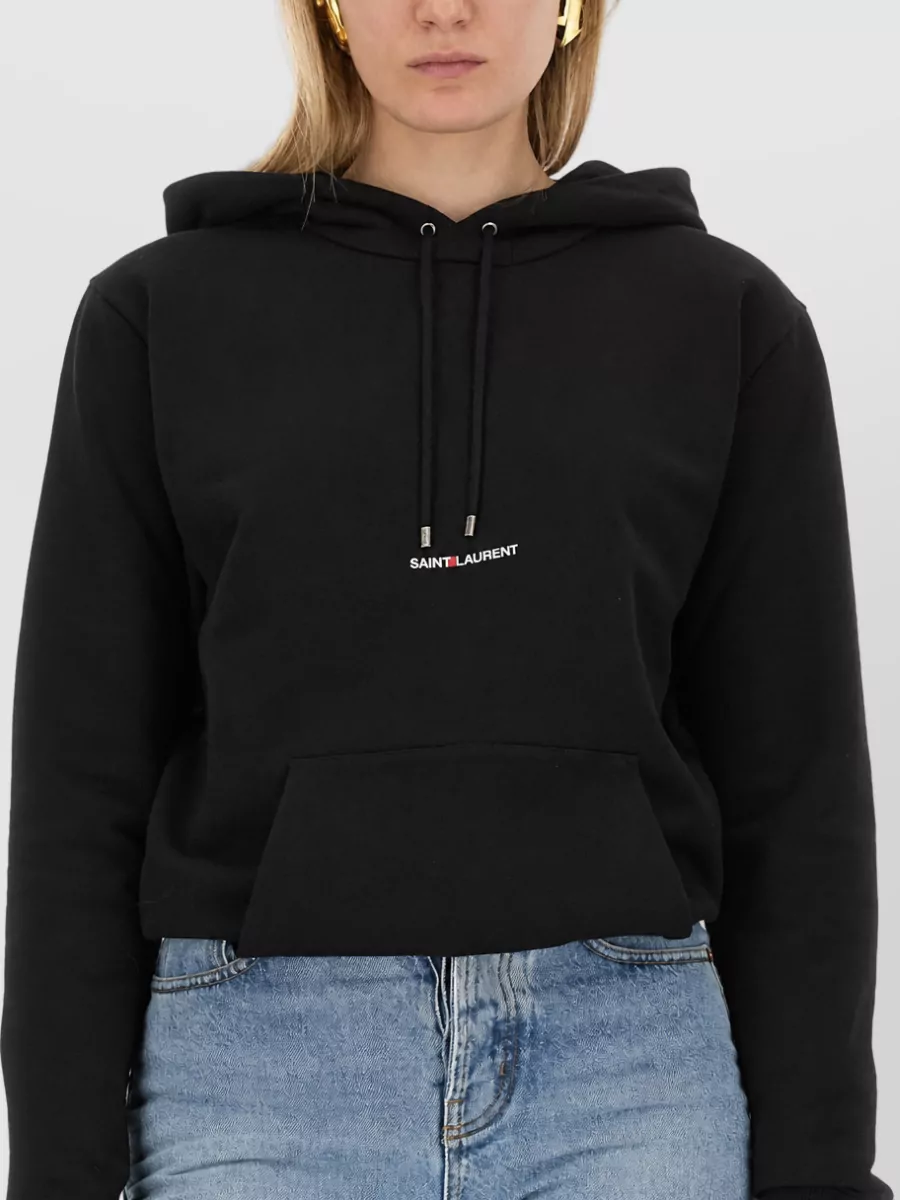 Saint Laurent Logo Print Hoodie