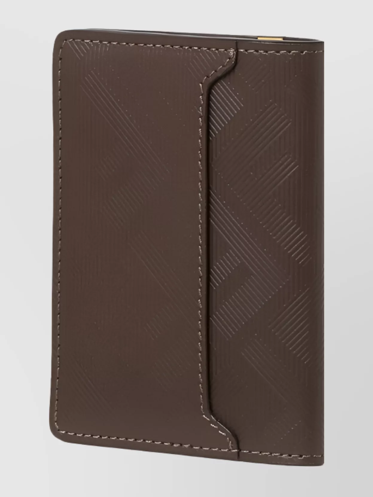 Fendi Shadow Card Holder Stitch Detailing In Brown