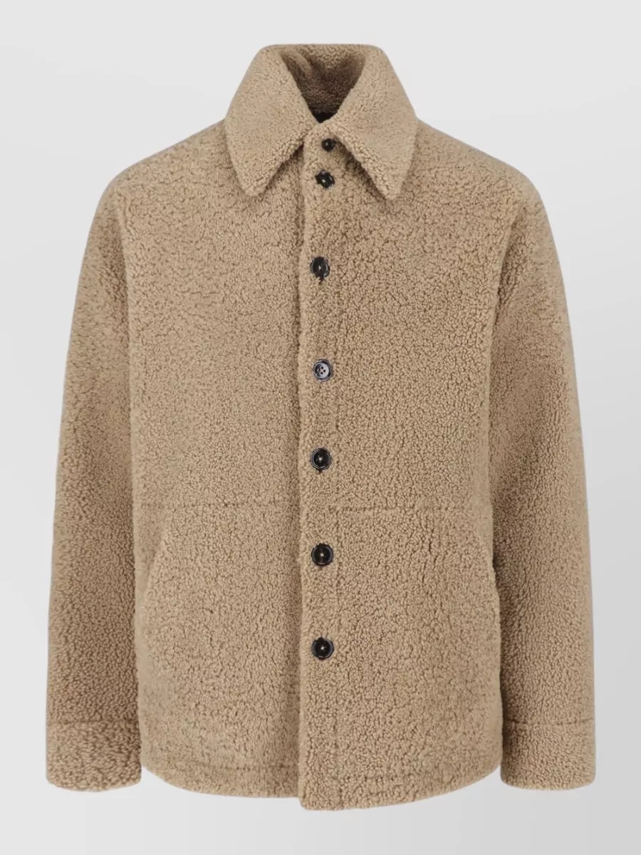 Dolce&Gabbana lamb leather single breasted coat