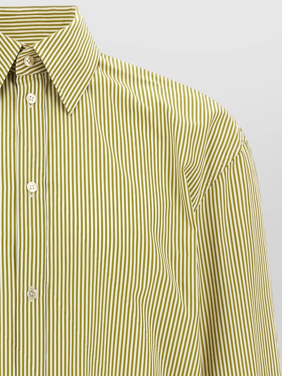 Saint Laurent Striped Cotton Poplin Shirt