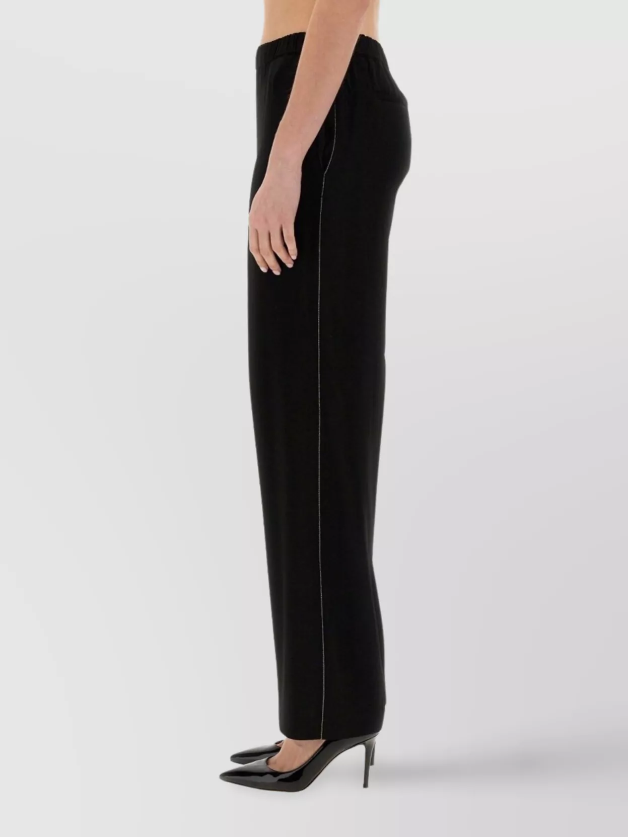 Fabiana Filippi Trousers Viscose Back Pockets
